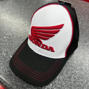 Honda White Black Cap