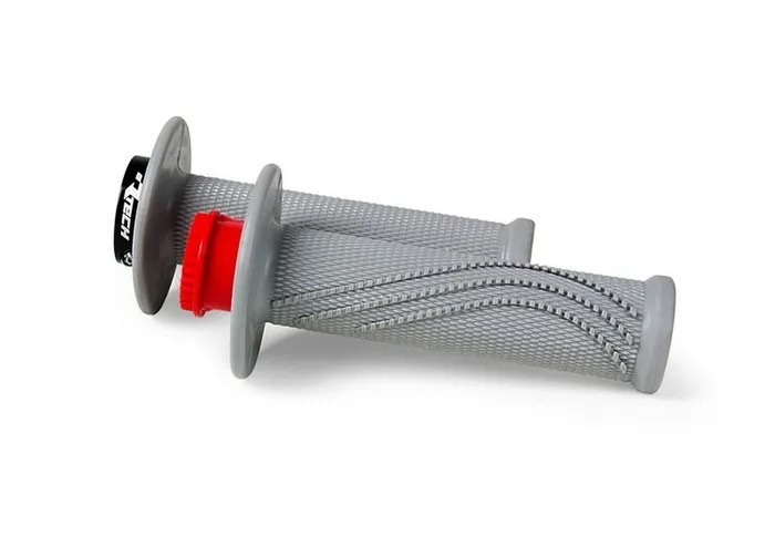 HANDLEBAR GRIPS RTECH R20 LOCK ON GREY Image