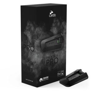 Cardo Packtalk PRO single motorcycle Bluetooth intercom system