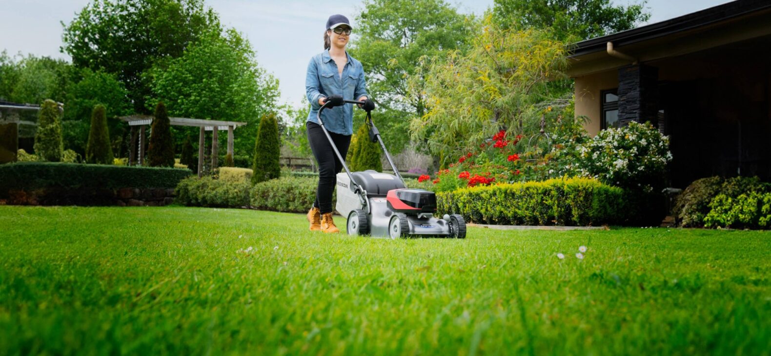 DC mower Action Image